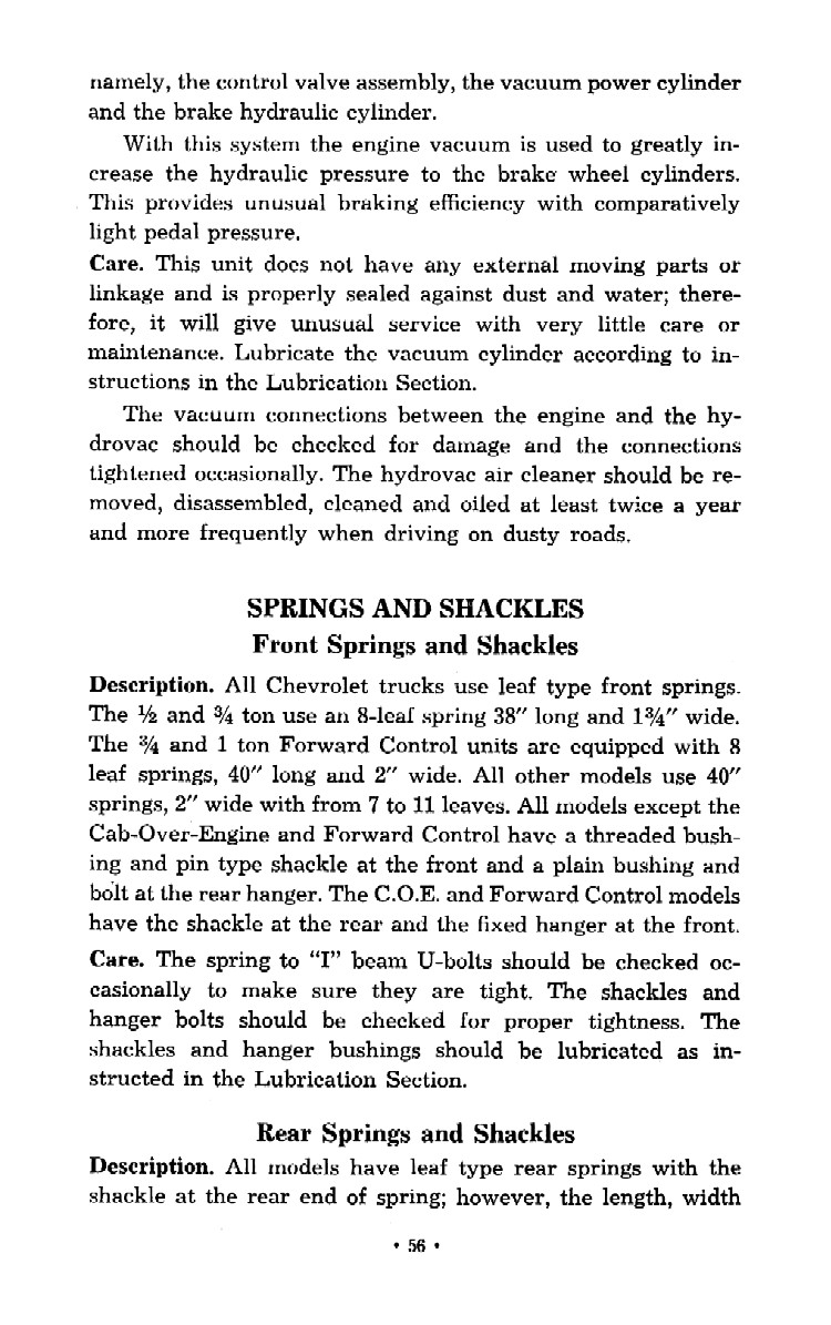 1952 Chevrolet Trucks Operators Manual Page 14